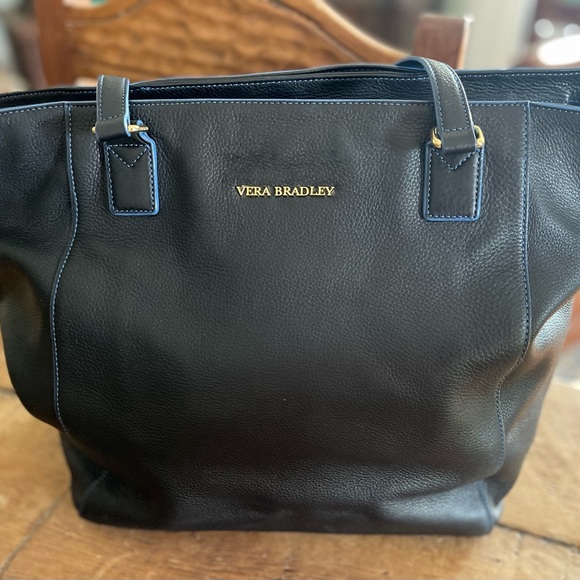 Vera Bradley Leather Tote - Picture 3 of 9